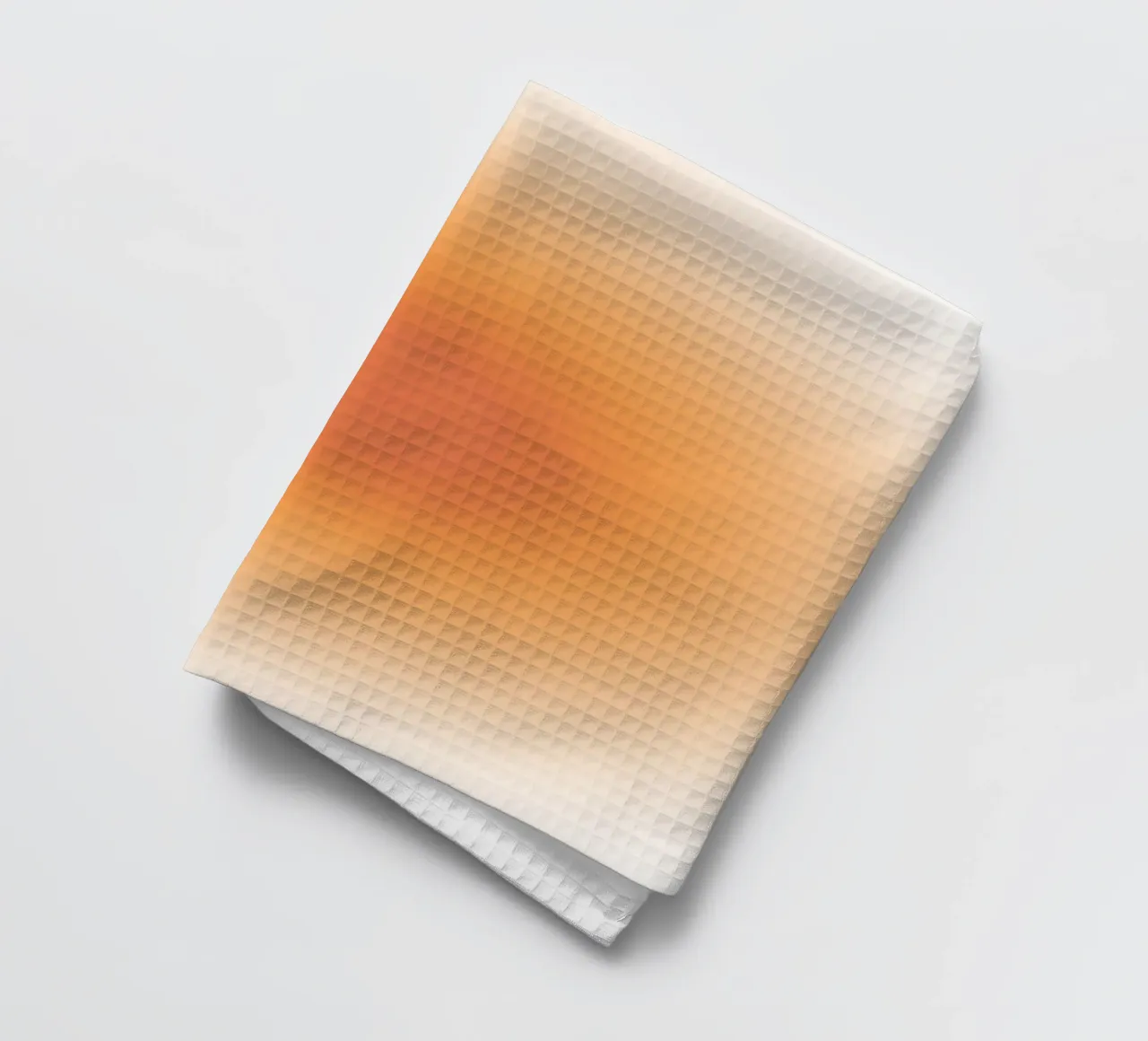 Corail chaud Aura Gradient Abstract Art Print torchon de dawnthesea