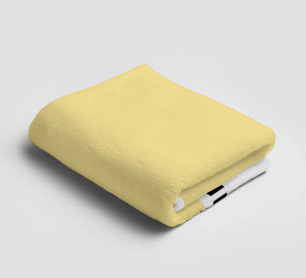 Lemon Tonic Pantone Color Block Minimalist Art towel by dawnthesea
