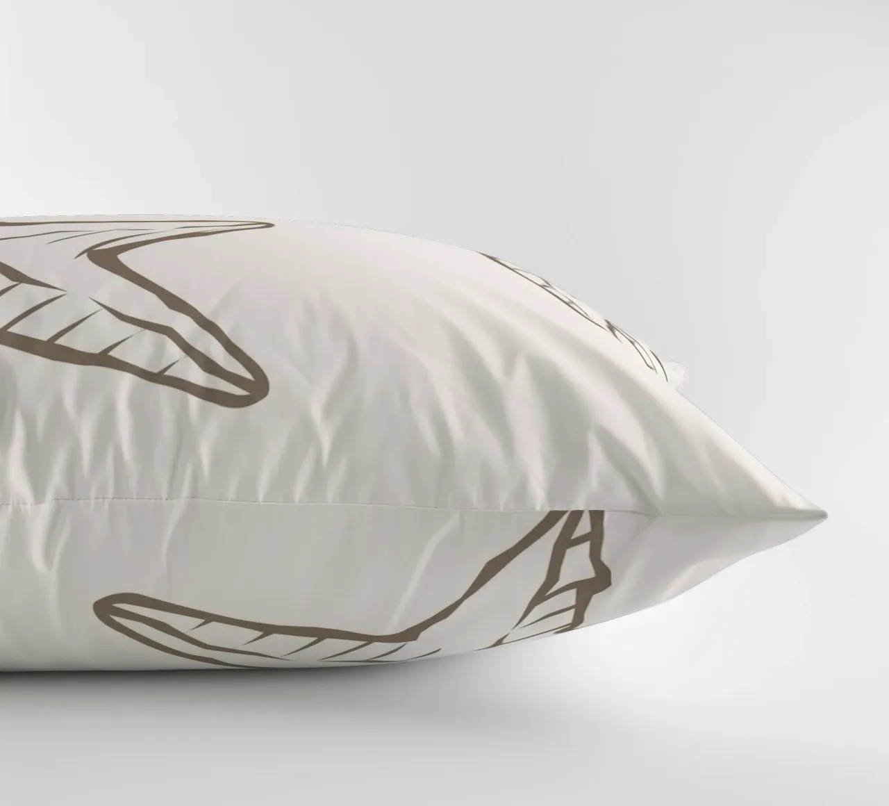 Schizzo di stella marina Boho Coastal Minimalist Art cuscino da dawnthesea