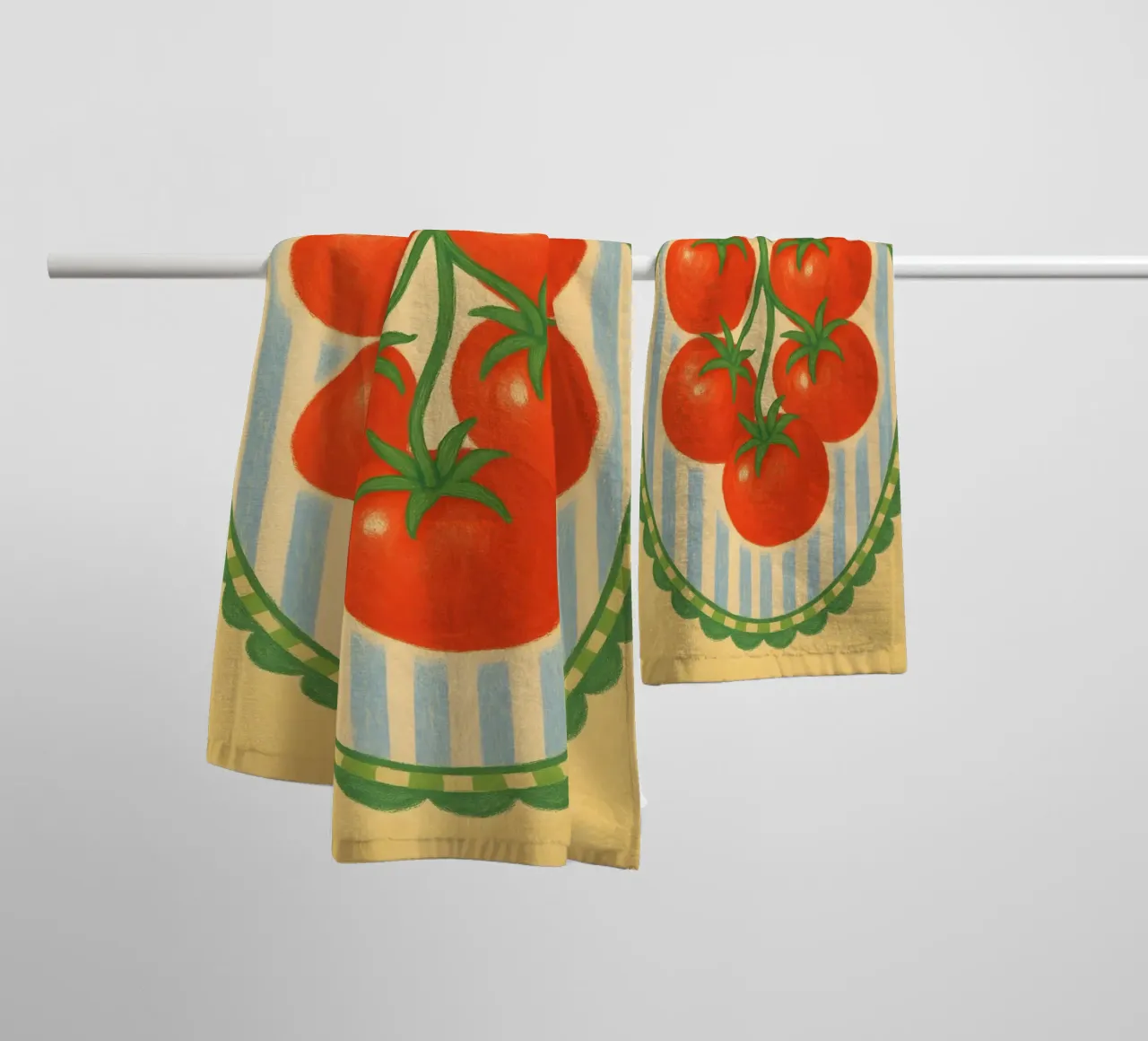 The Tomatoes asciugamano da bagno da Gypsy Galleria