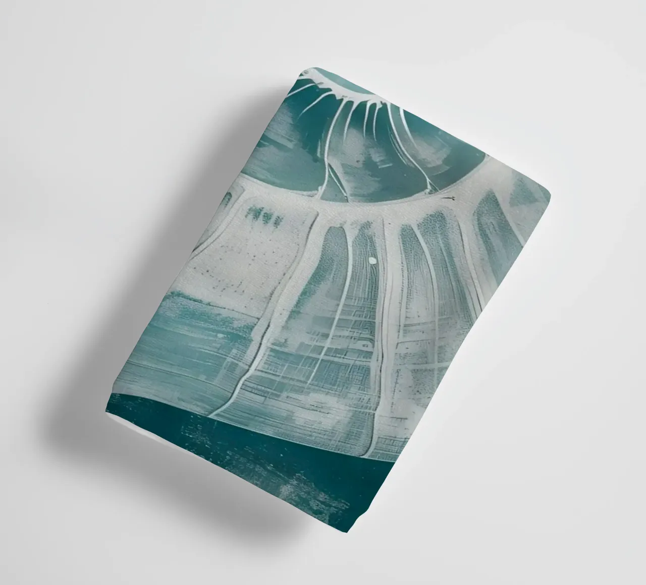 Nautilus Shell Abstract Teal Marine Art towel by dawnthesea