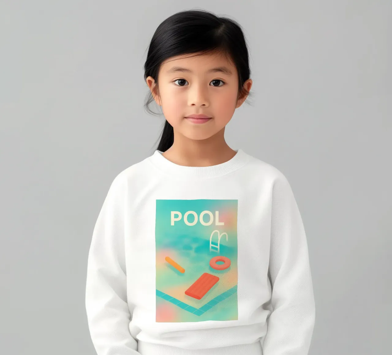 PISCINA - Galleggiante gioia di vivere felpa bambino da JETLAG | affiches voyage