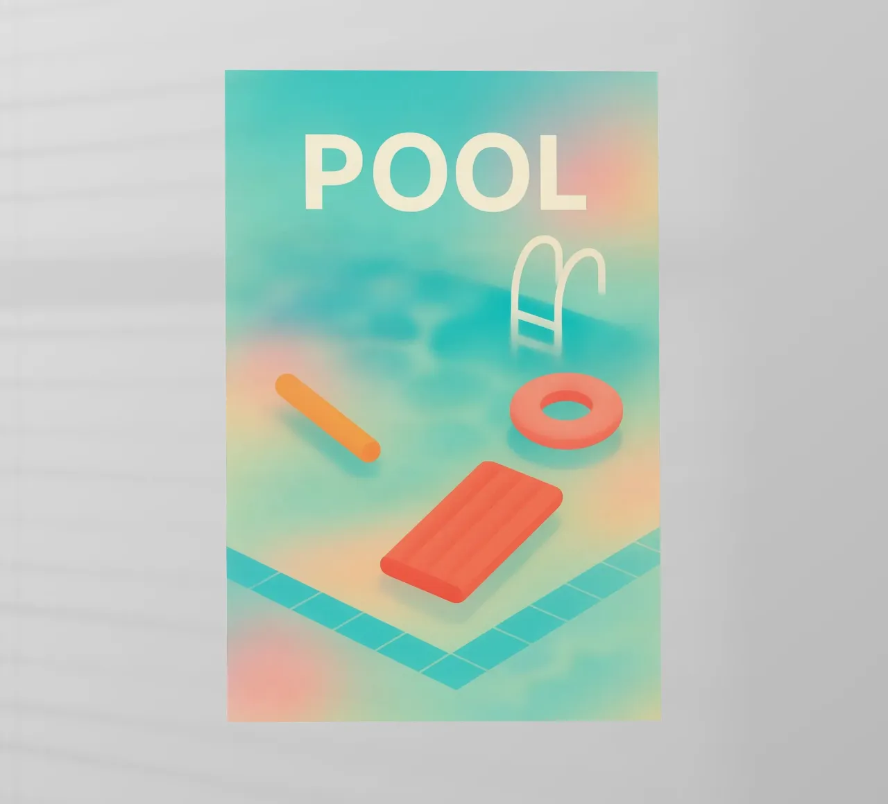 PISCINA - Galleggiante gioia di vivere pellicola backlit da JETLAG | affiches voyage