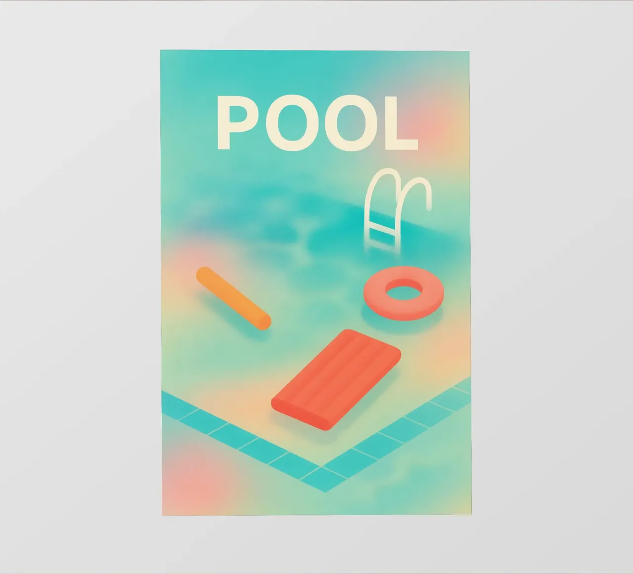 PISCINA - Galleggiante gioia di vivere pellicola backlit da JETLAG | affiches voyage
