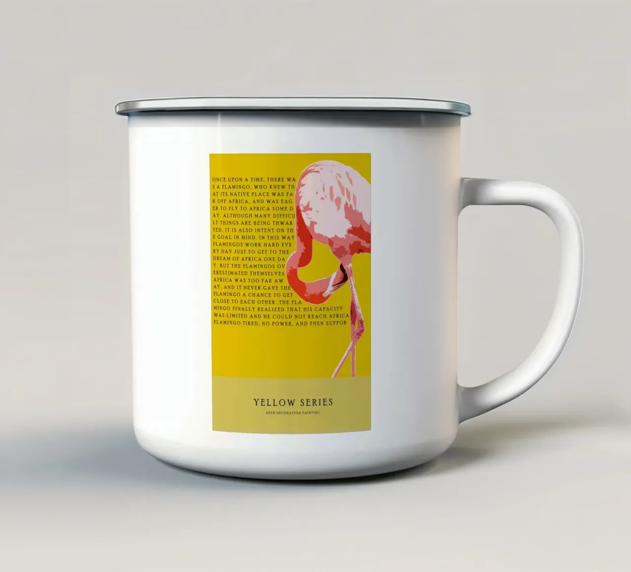 yellow series tazza in smalto da vintageshop