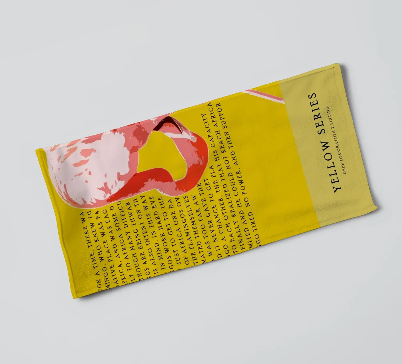 yellow series asciugamano da bagno da vintageshop