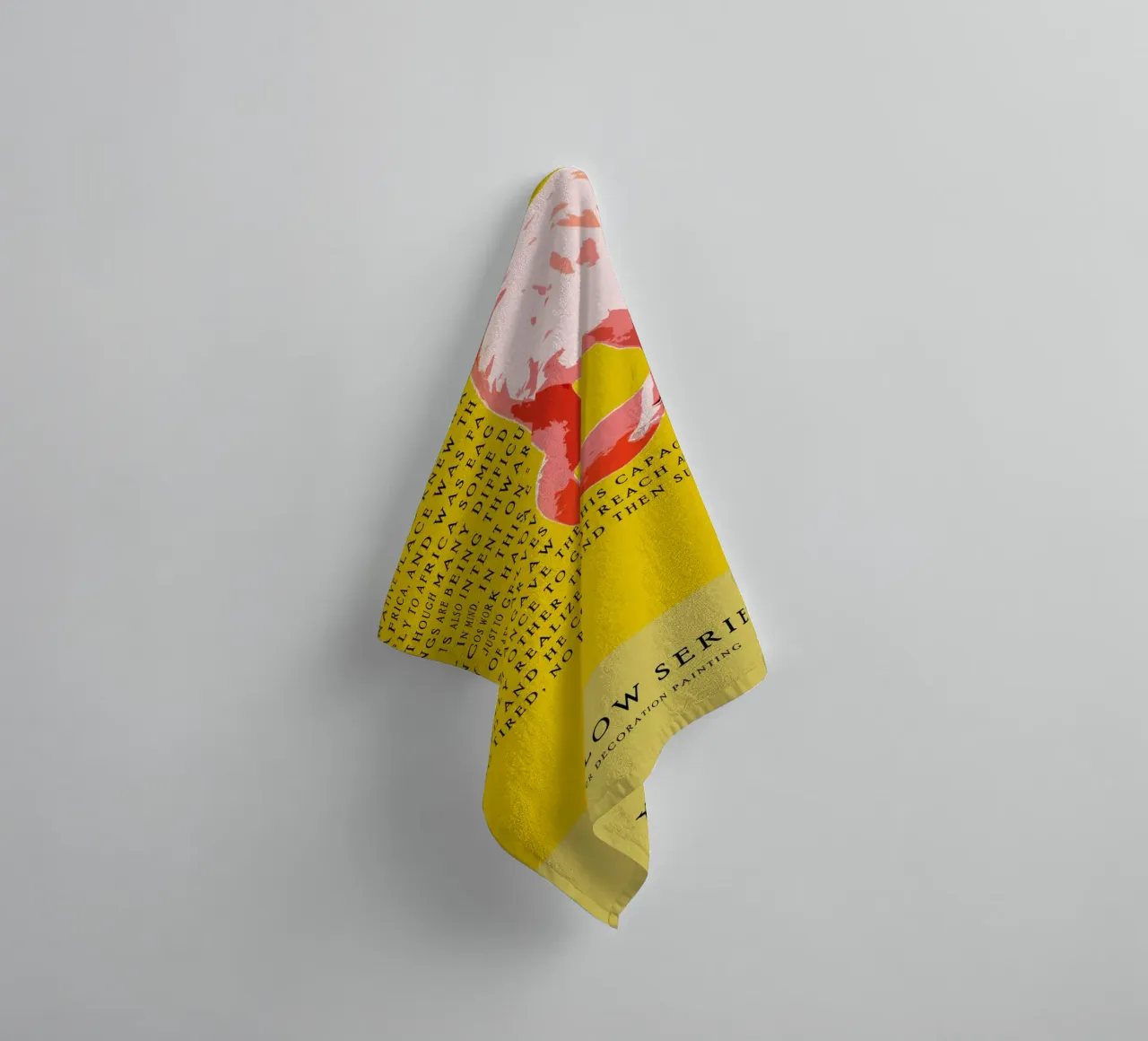 yellow series asciugamano da bagno da vintageshop