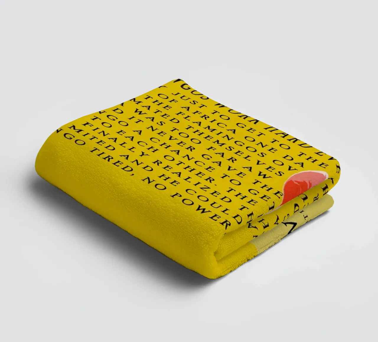 yellow series asciugamano da bagno da vintageshop