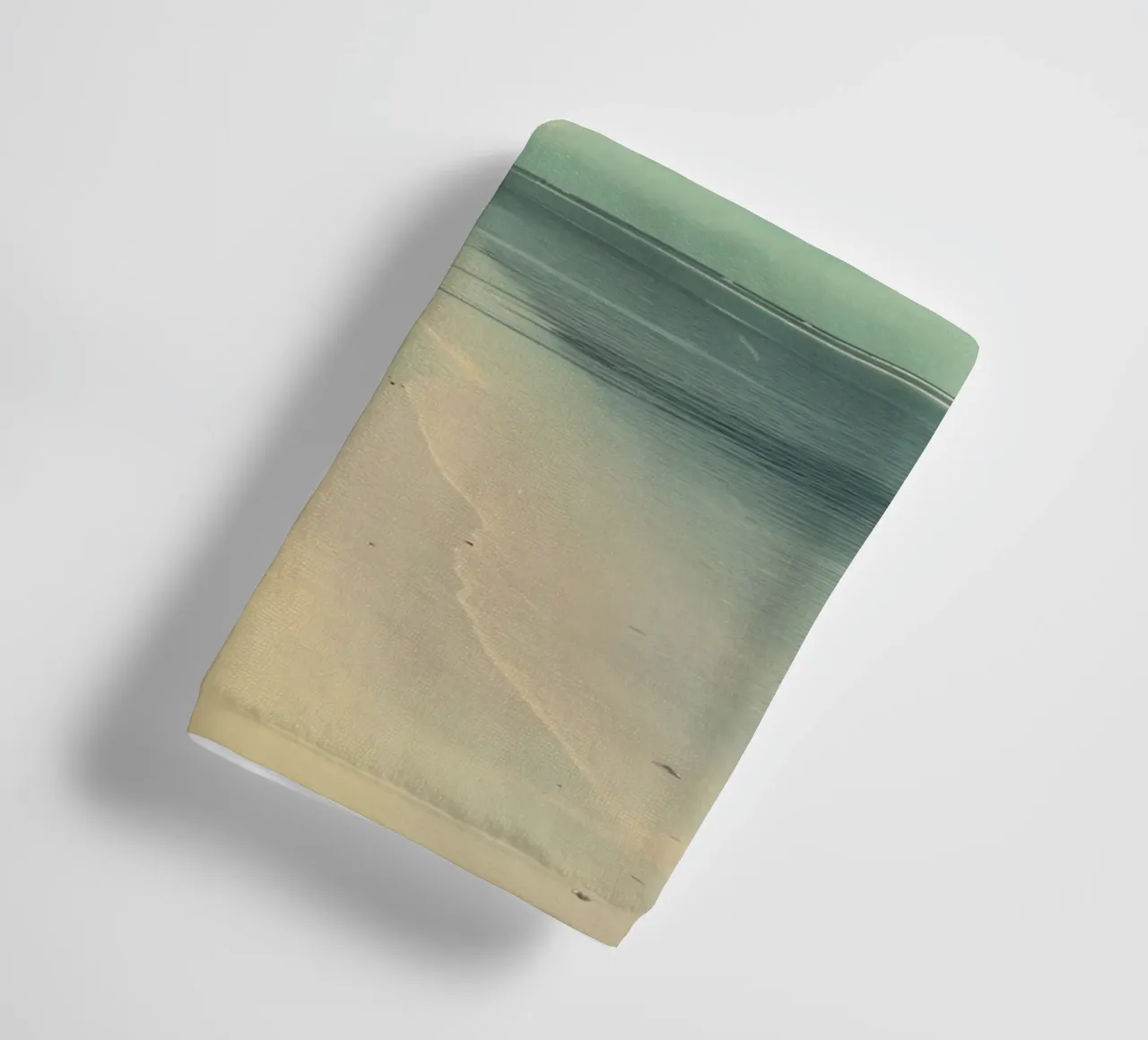 Vintage Tropical Beach Solitude Palm Trees asciugamano da bagno da dawnthesea