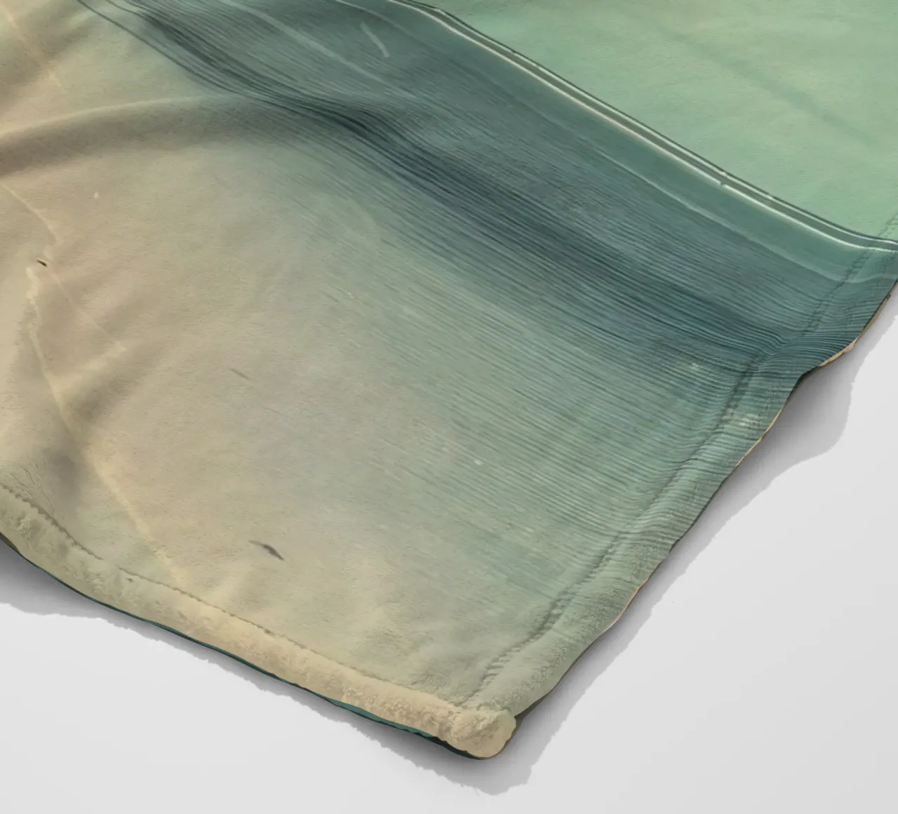 Vintage Tropical Beach Solitude Palm Trees coperta in pile da dawnthesea