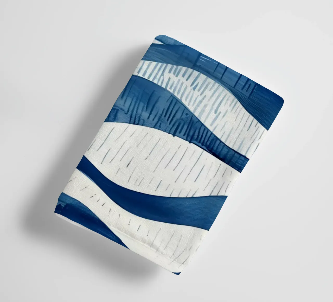Indigo Waves Abstract Ocean Pattern Art towel by dawnthesea