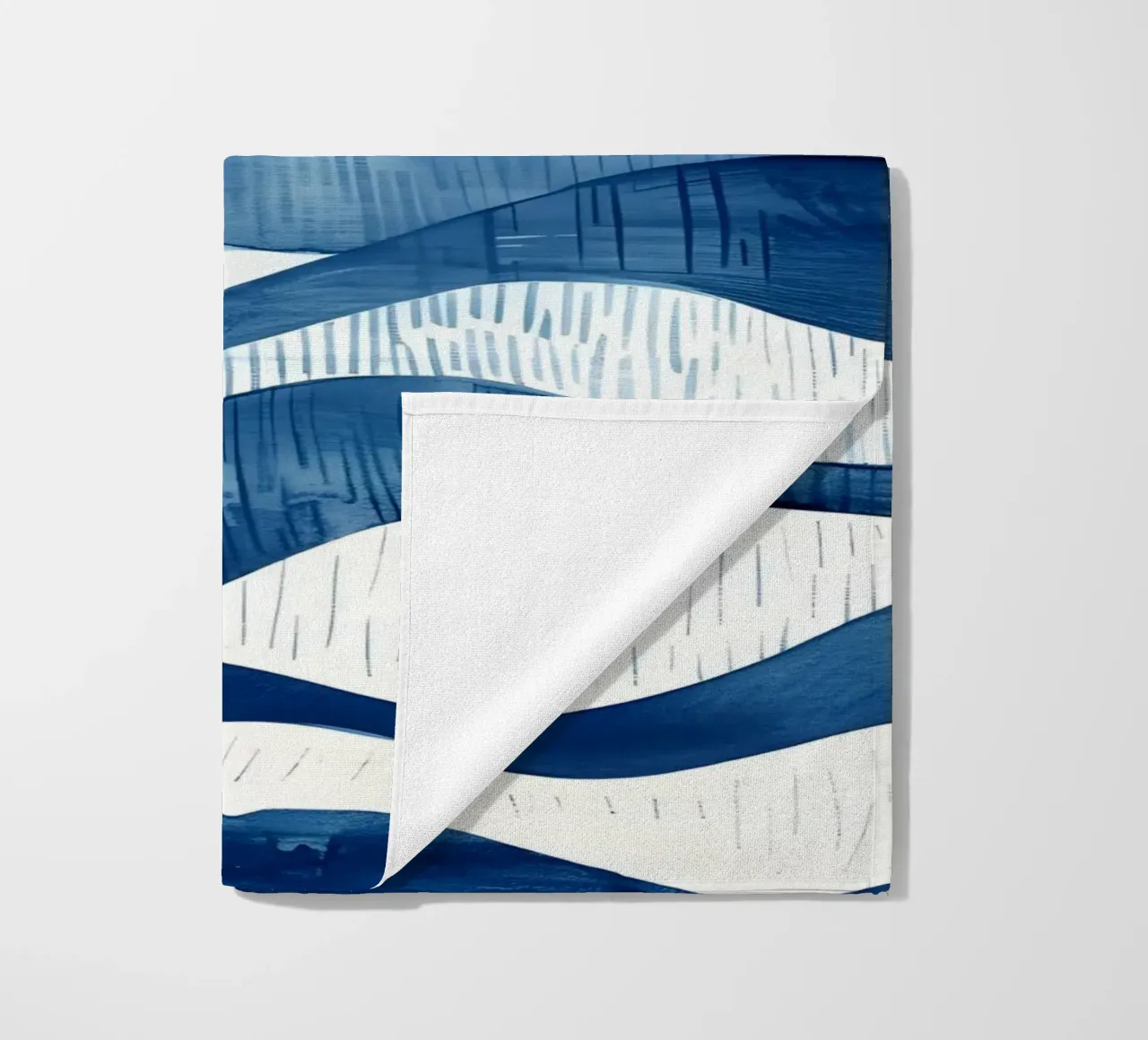 Indigo Waves Abstract Ocean Pattern Art toalla de playa de dawnthesea