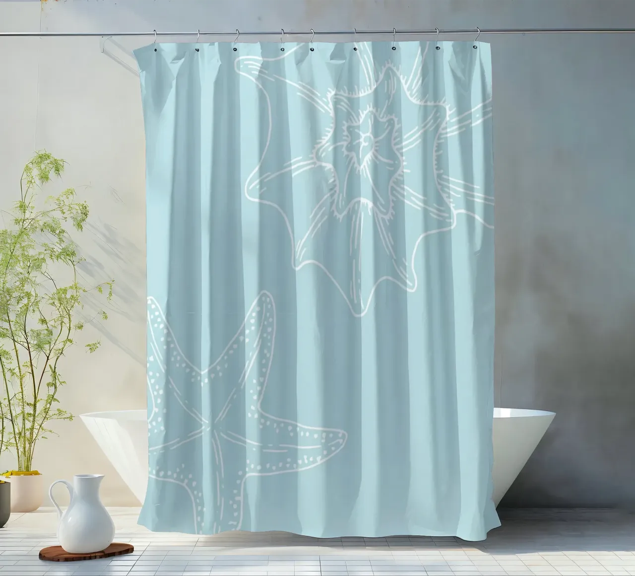 Van Gogh Starry Night Reimagined – Modern Impressionism shower curtain by dawnthesea