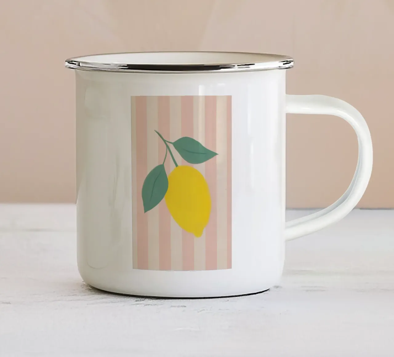 Lemon tazza in smalto da Marosie