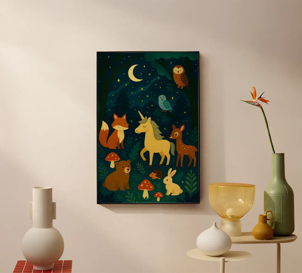Magical Forest acrylic glass by Tiny Tails & Stripes