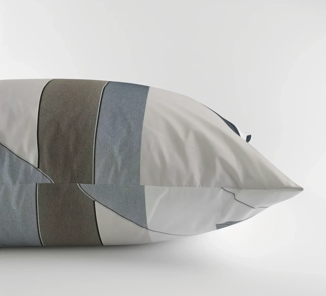 abstract geometric gray continuous cuscino da vintageshop