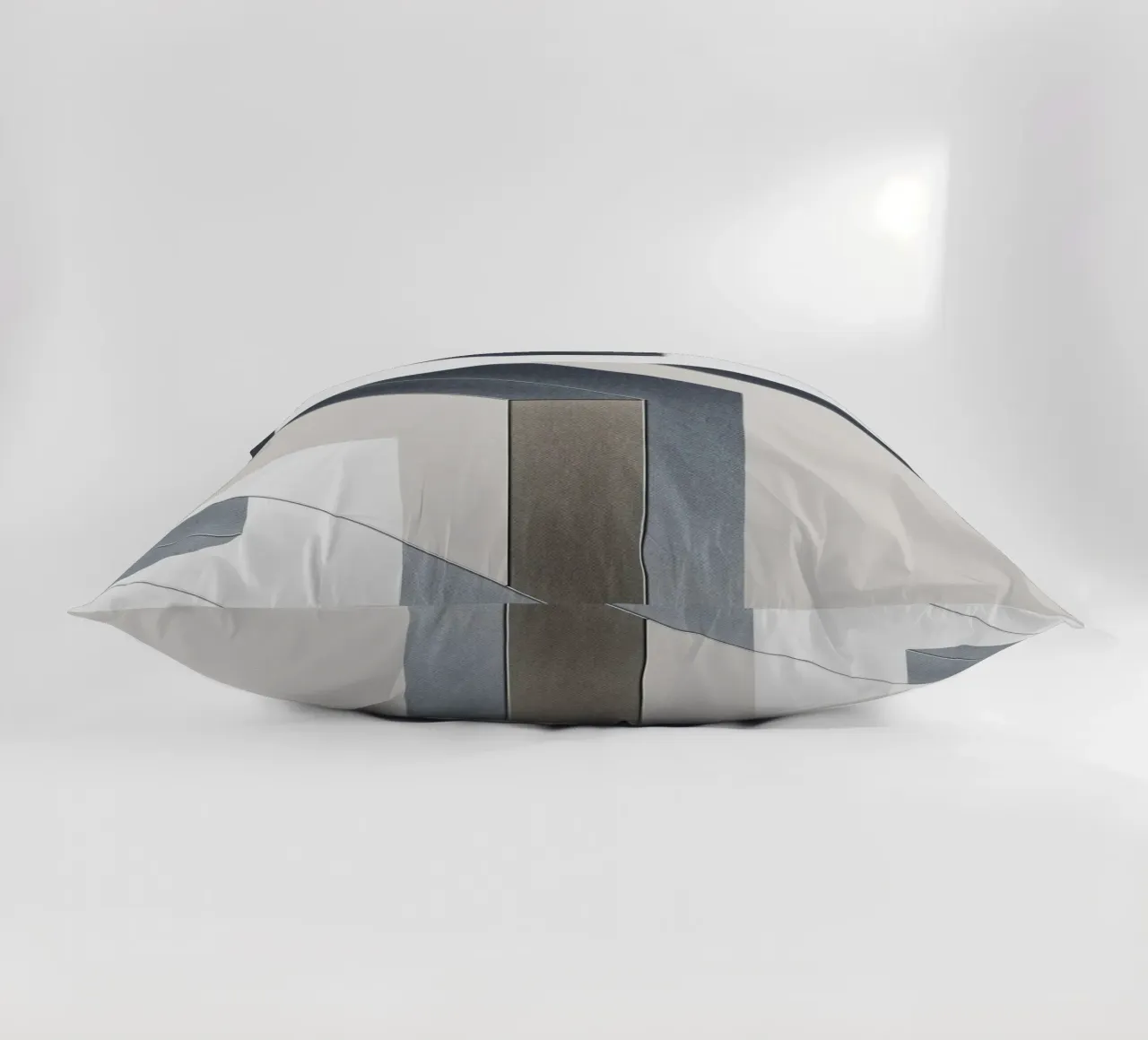 abstract geometric gray continuous cuscino da vintageshop