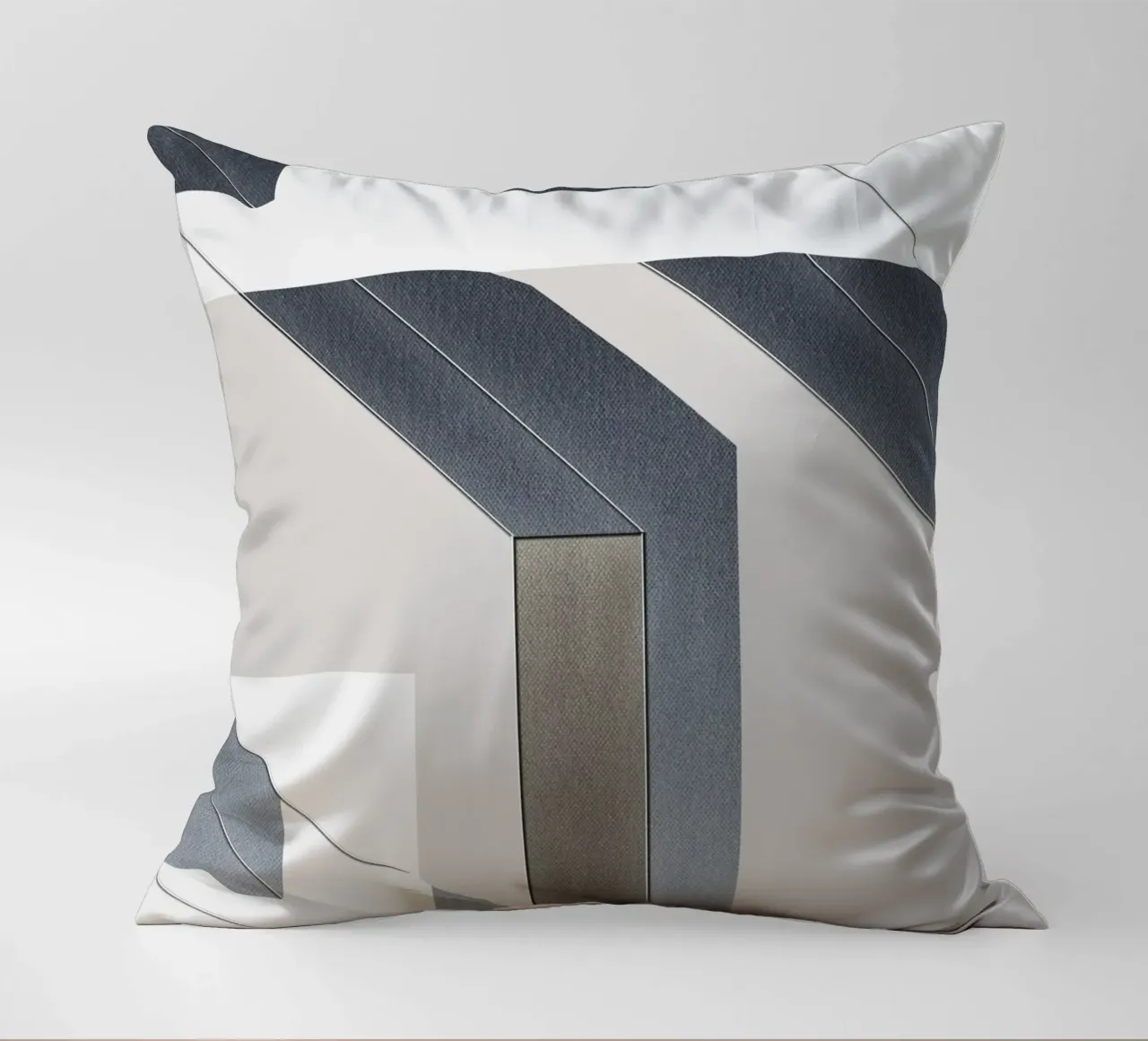 abstract geometric gray continuous cuscino da vintageshop