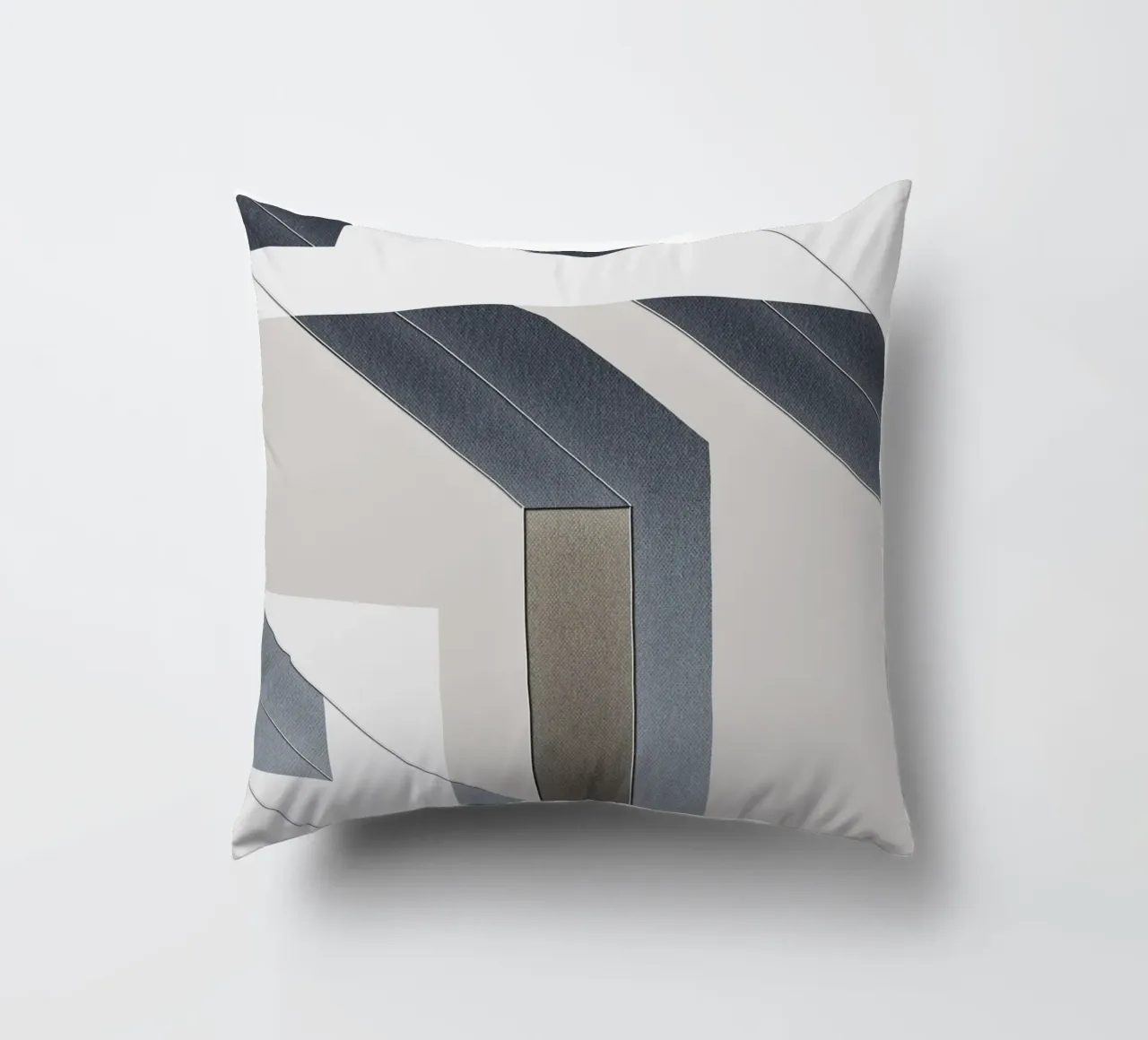 abstract geometric gray continuous cuscino da vintageshop