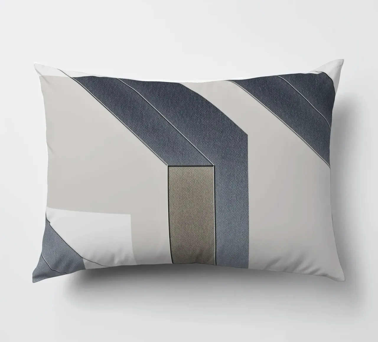 abstract geometric gray continuous cuscino da vintageshop