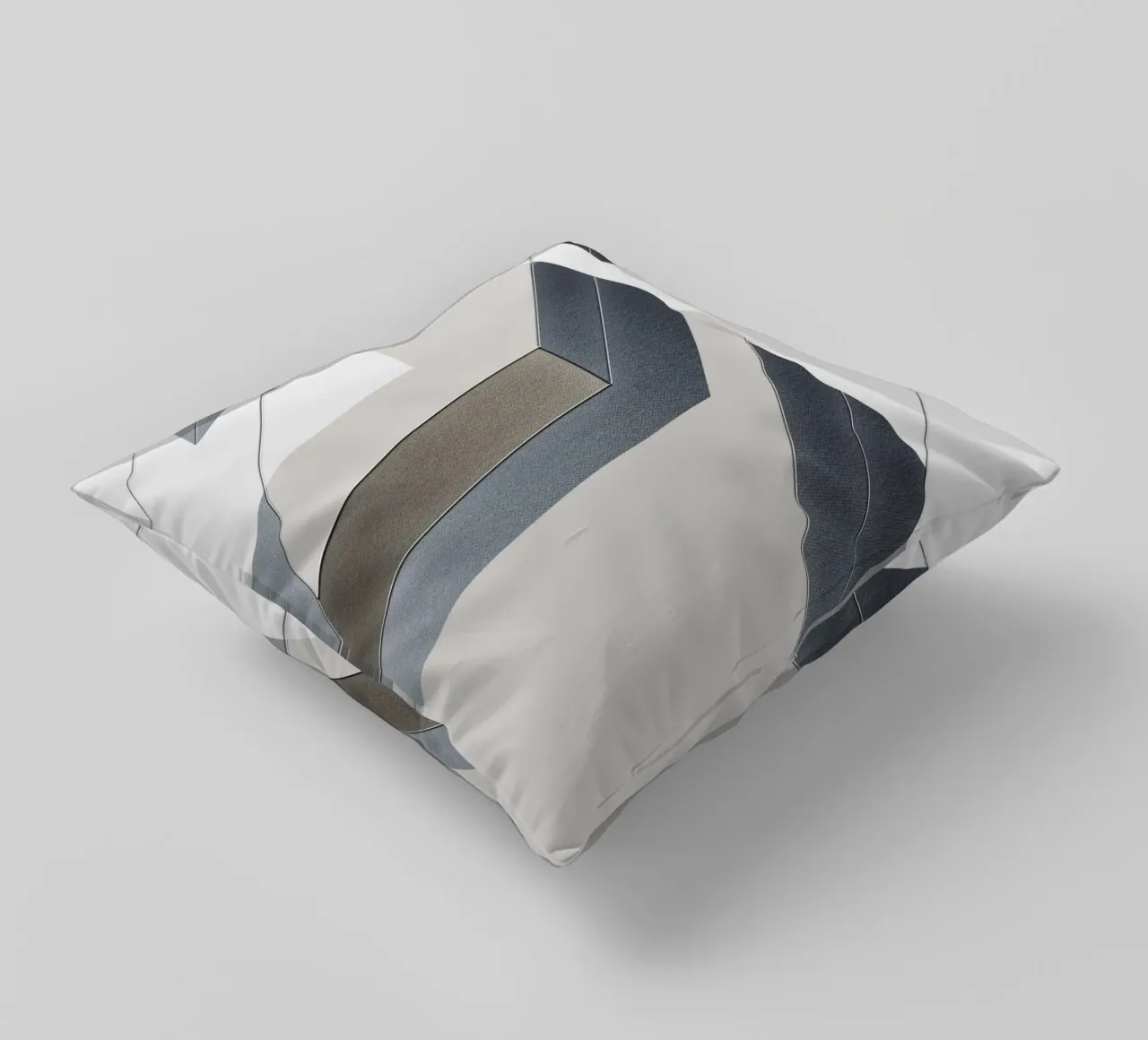 abstract geometric gray continuous cuscino da vintageshop