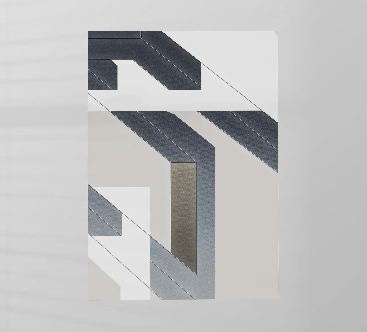 abstract geometric gray continuous pellicola backlit da vintageshop