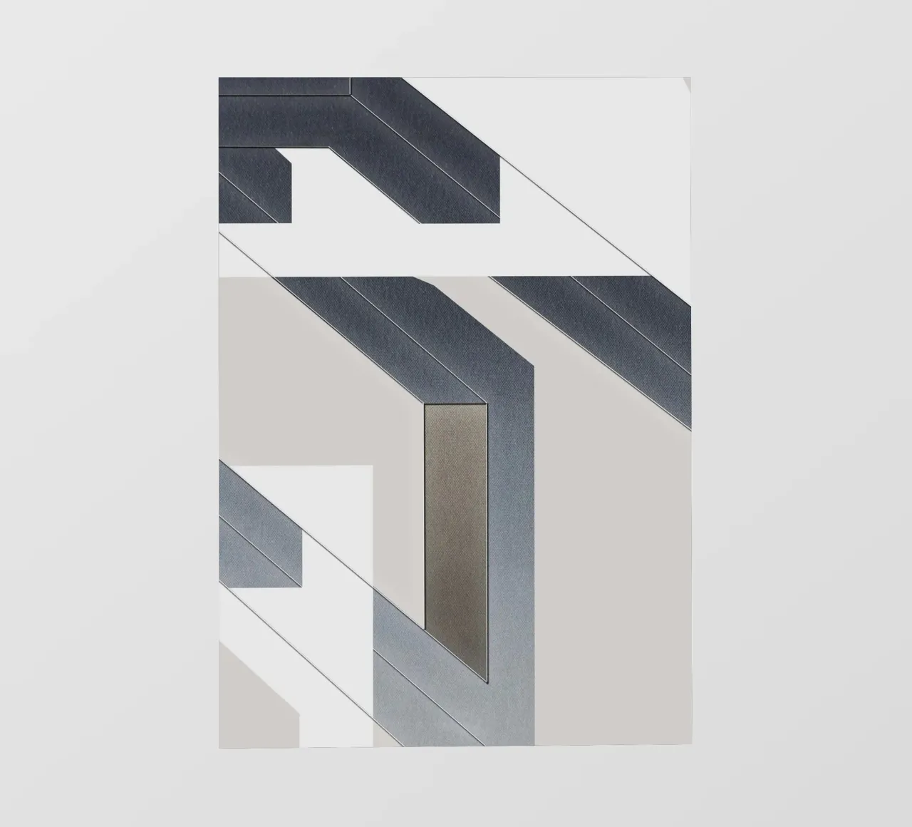 abstract geometric gray continuous telo in pvc da vintageshop