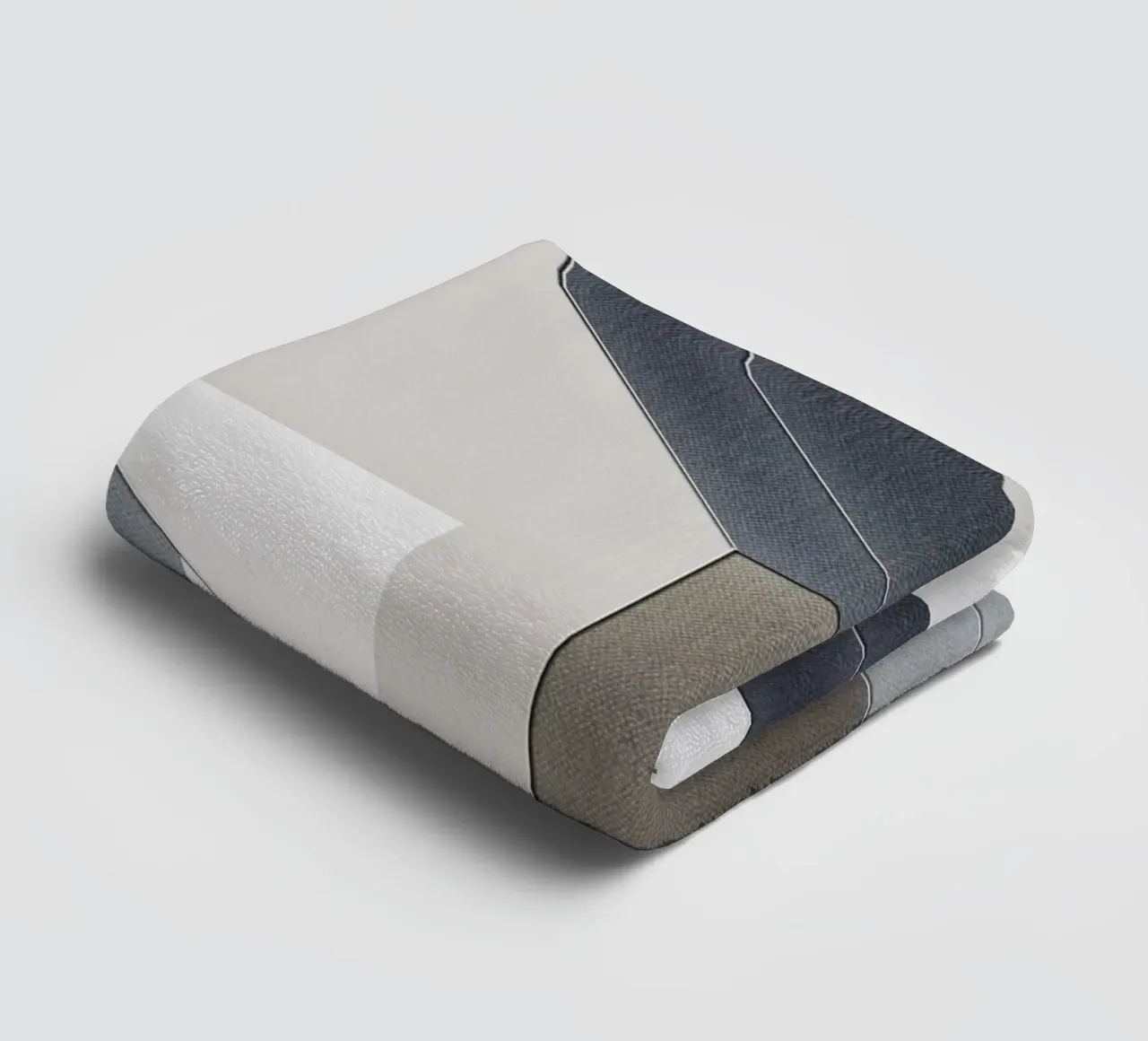 abstract geometric gray continuous asciugamano da bagno da vintageshop