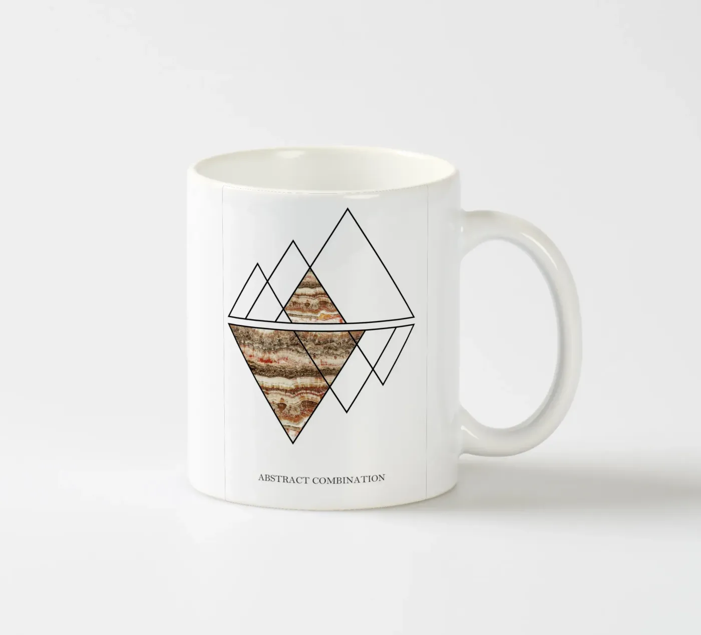 abstract combination ceramic mug by vintageshop