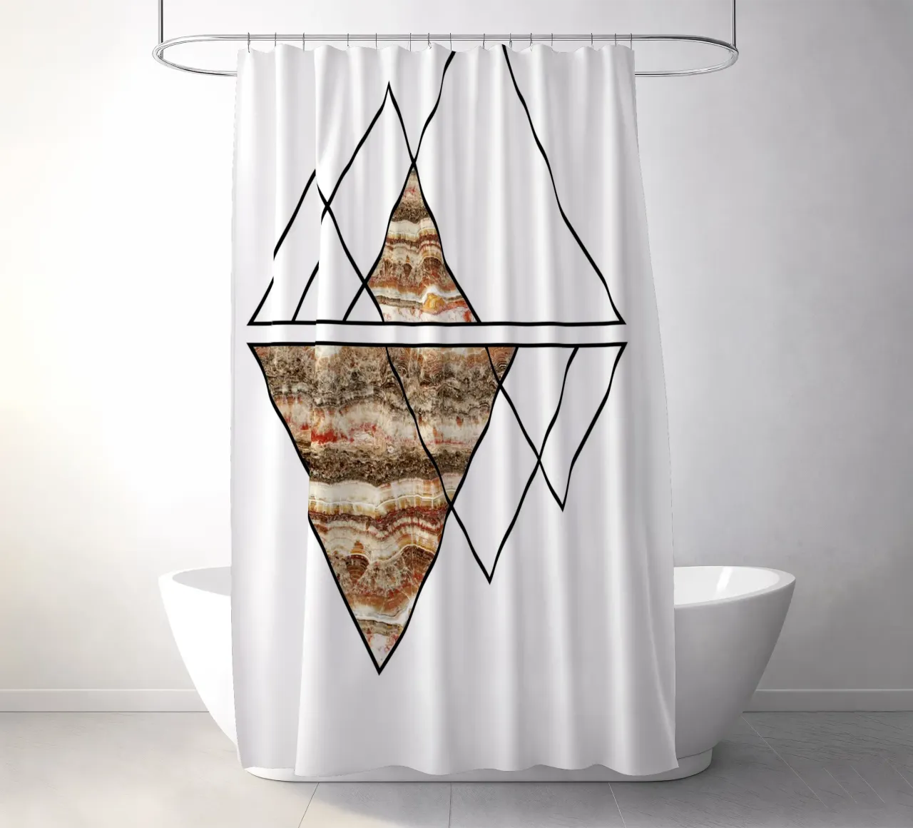abstract combination tenda da doccia da vintageshop