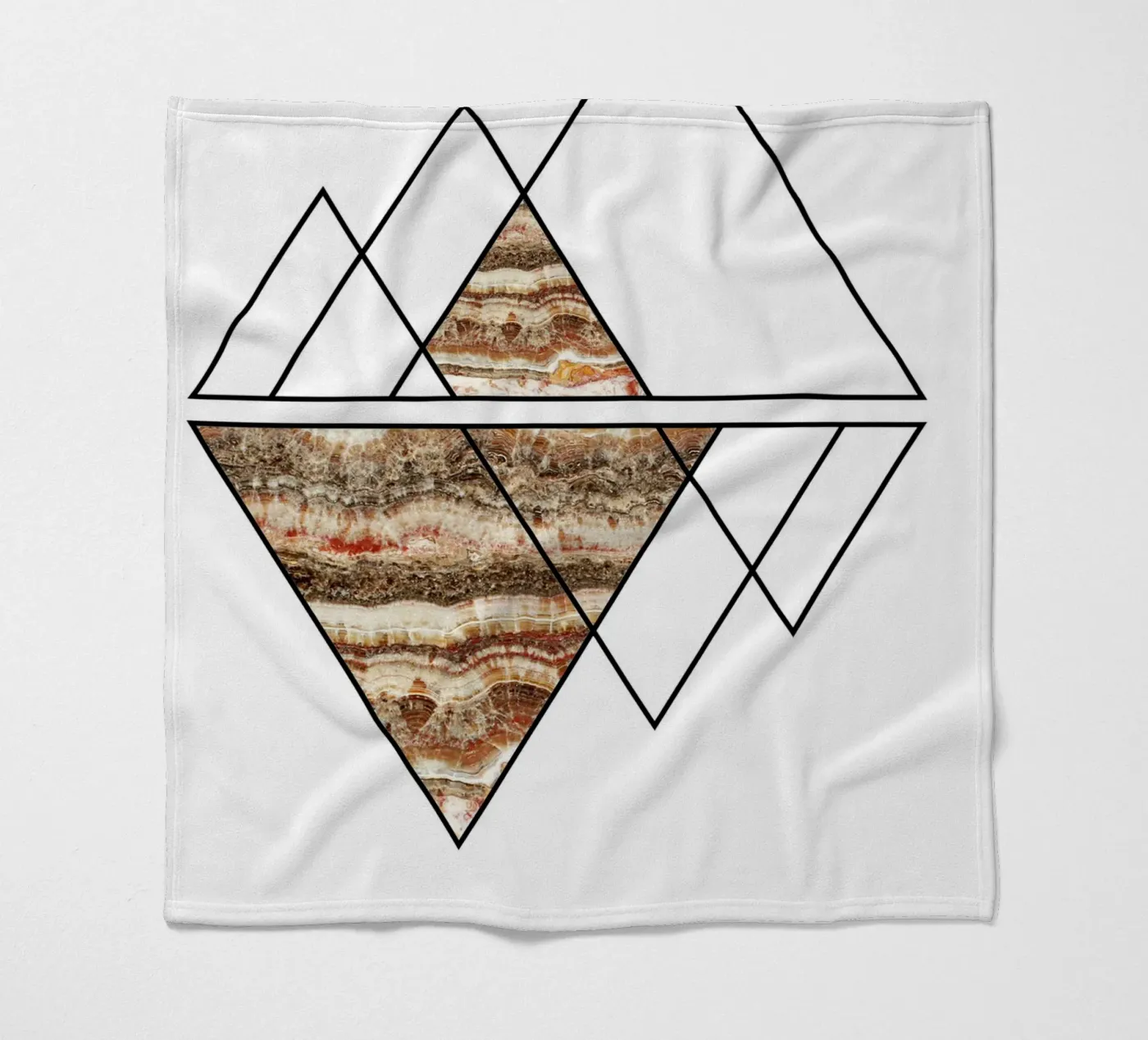 abstract combination fleecedeken van vintageshop