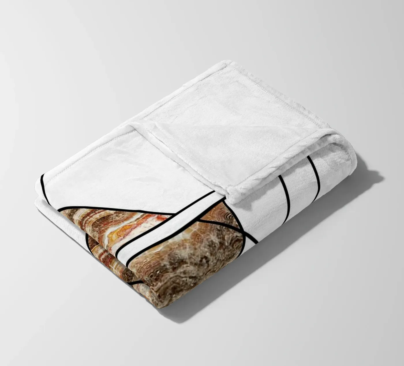 abstract combination fleecedeken van vintageshop