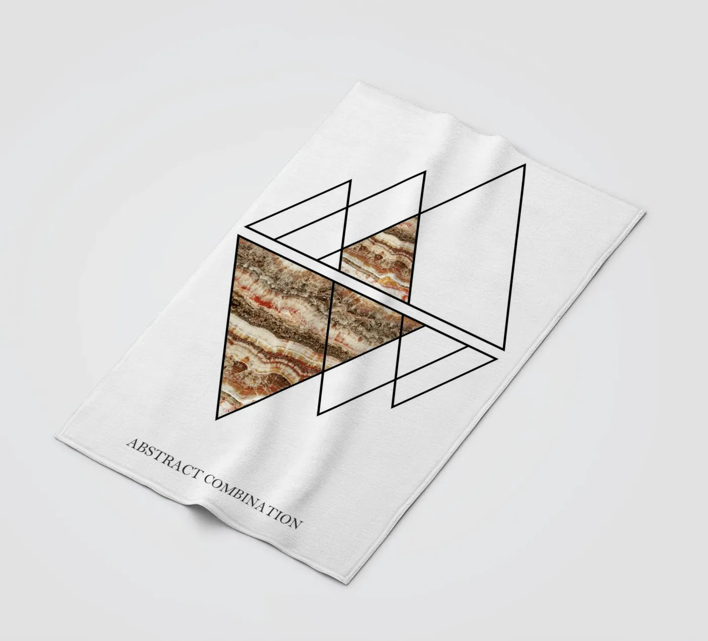 abstract combination fleecedeken van vintageshop