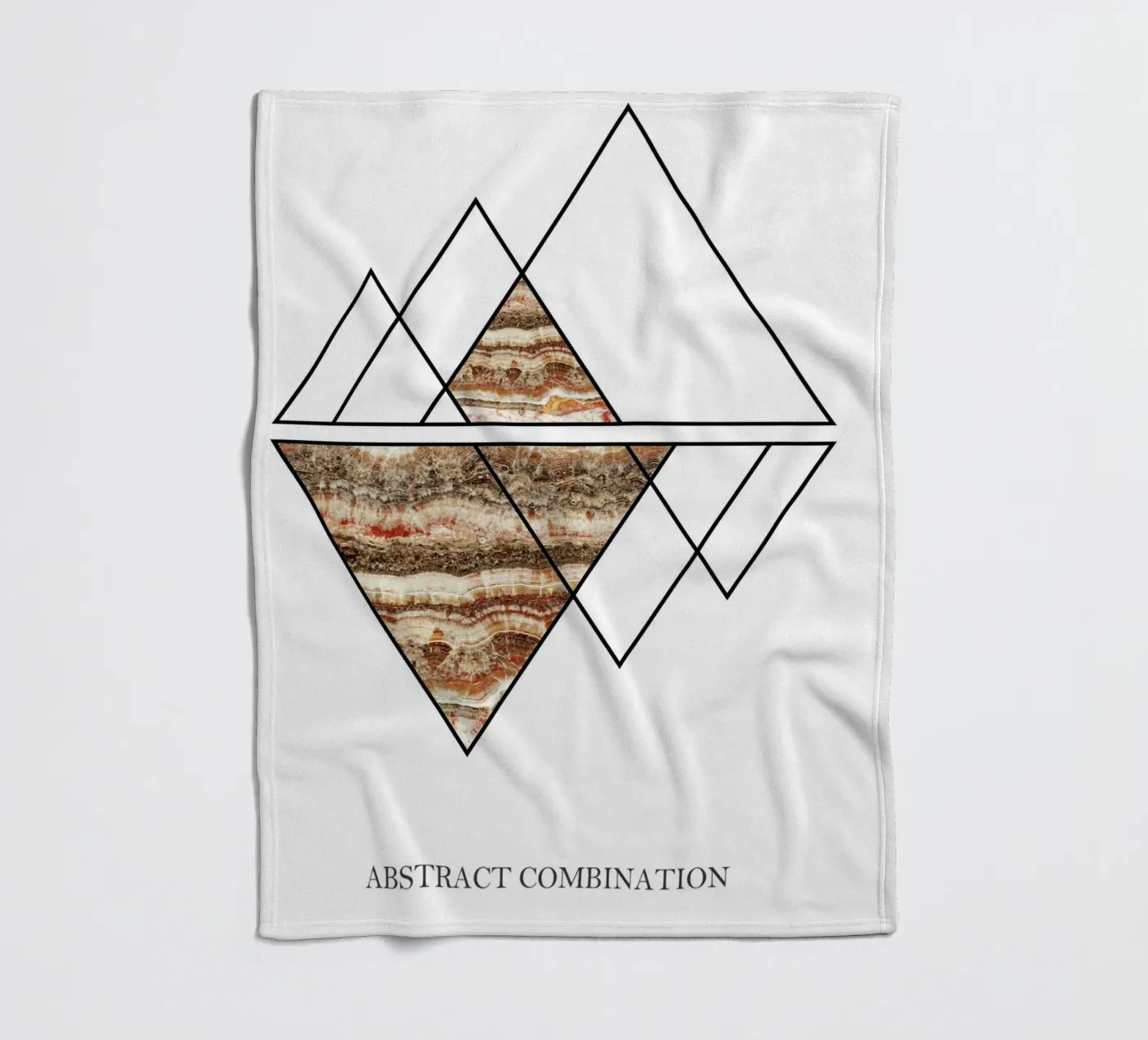 abstract combination fleecedeken van vintageshop