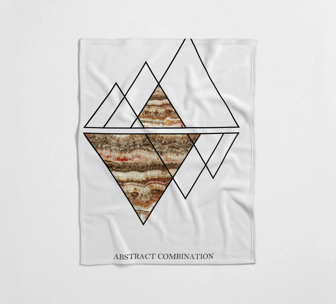 abstract combination fleecedeken van vintageshop