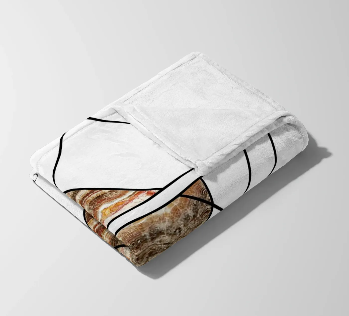 abstract combination fleecedeken van vintageshop