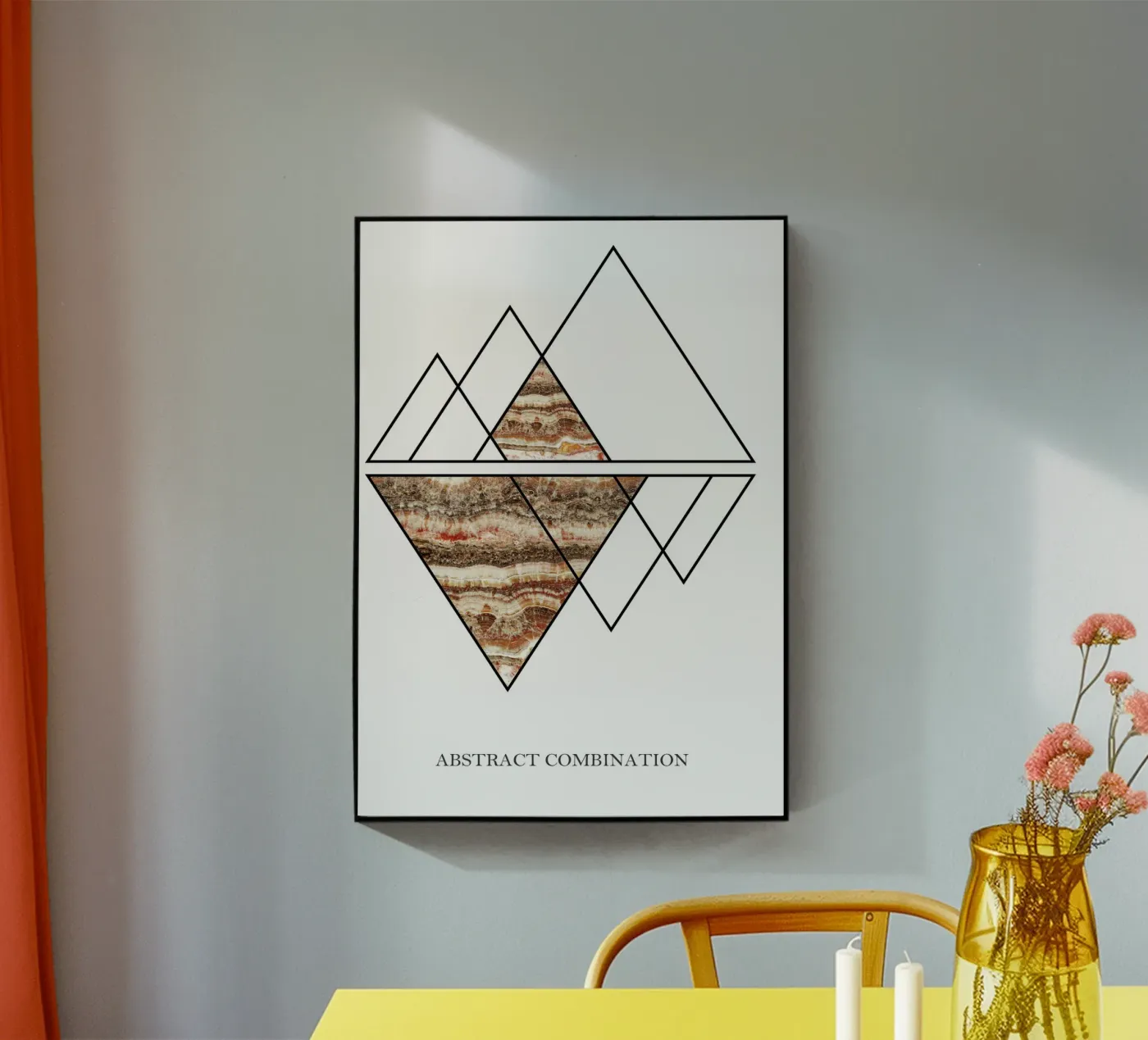 abstract combination acryl van vintageshop