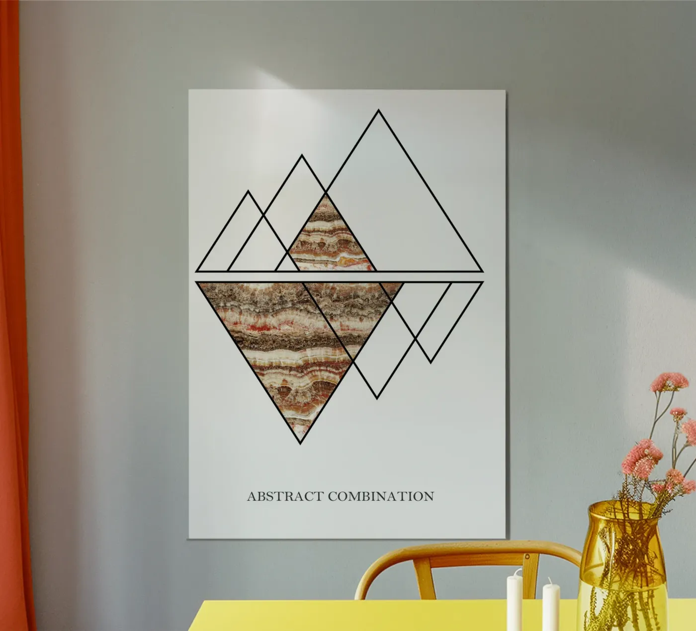 abstract combination poster van vintageshop
