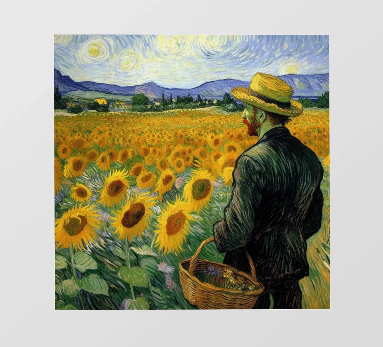 campo di girasoli pellicola backlit da cloud shop