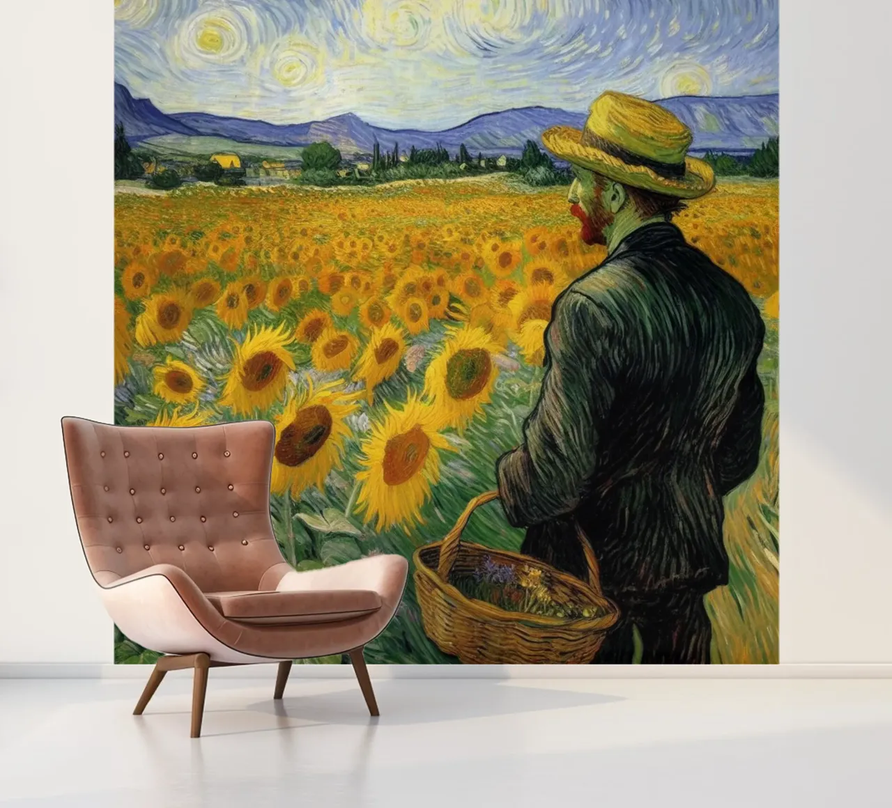 sunflower field photo wallpaper by cloud shop