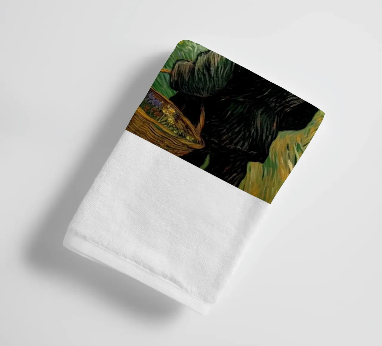 sunflower field towel by cloud shop
