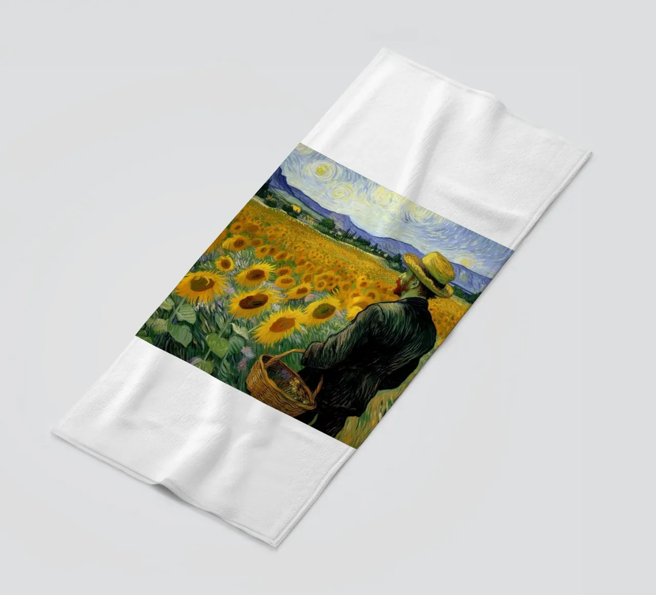 campo di girasoli telo mare da cloud shop