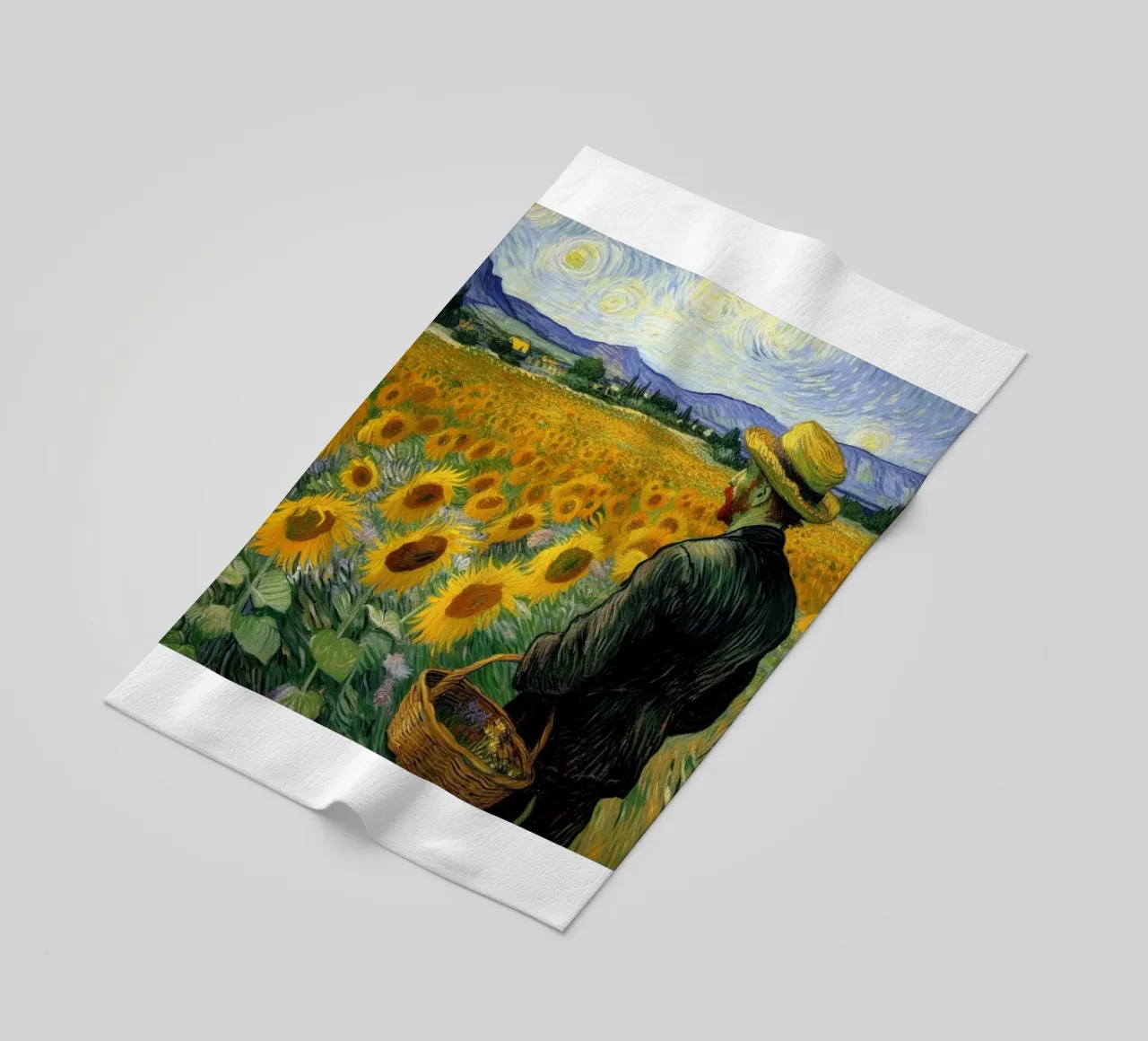 campo di girasoli telo mare da cloud shop