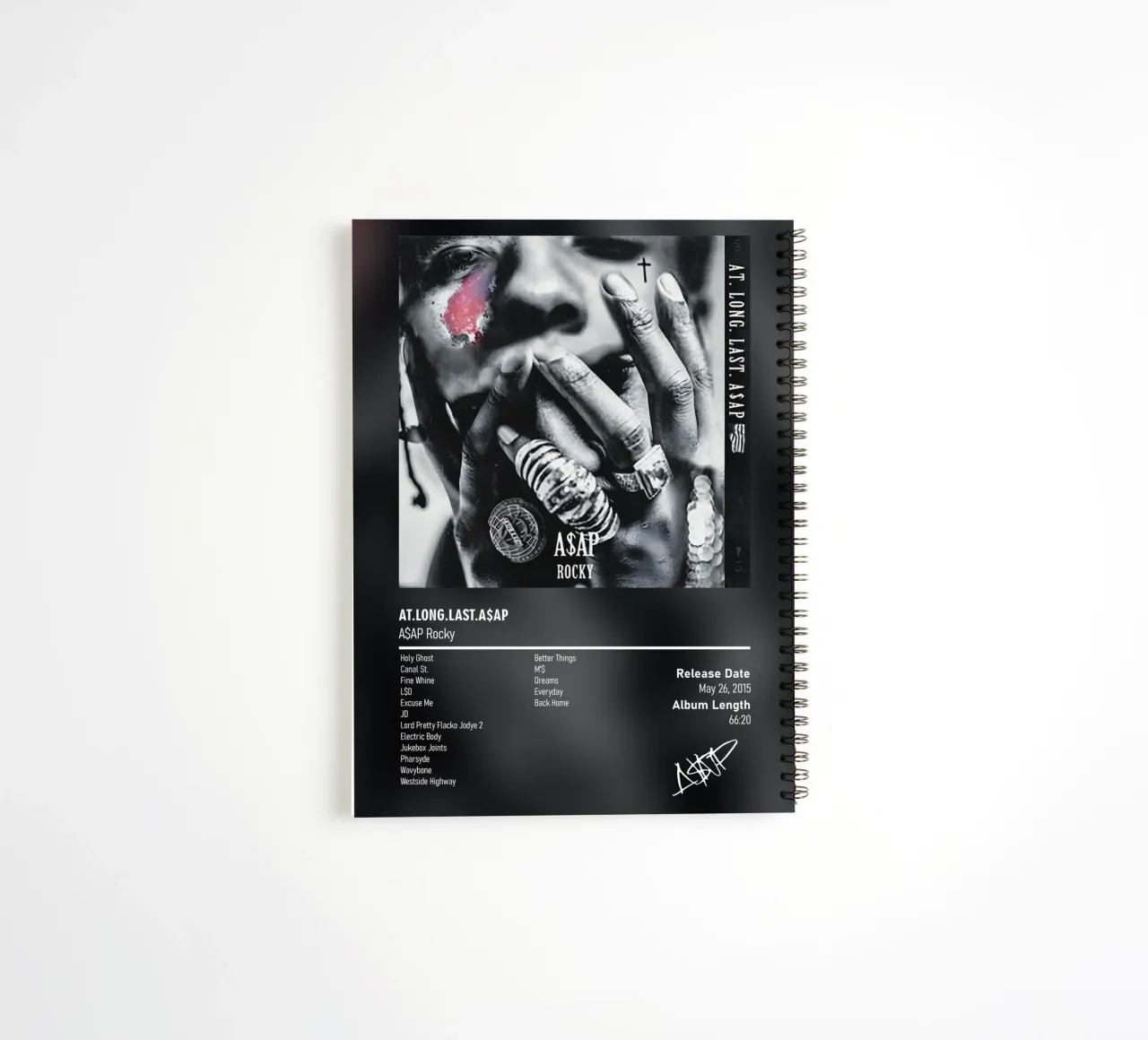 At.Long.Last.A$AP By A$AP Rocky spiral notebook by DGUnder