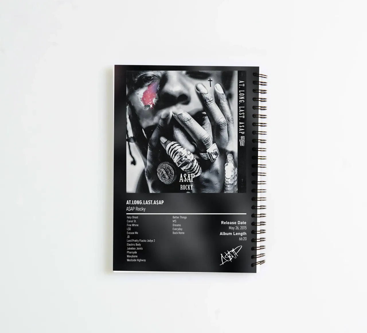 At.Long.Last.A$AP By A$AP Rocky spiral notebook by DGUnder