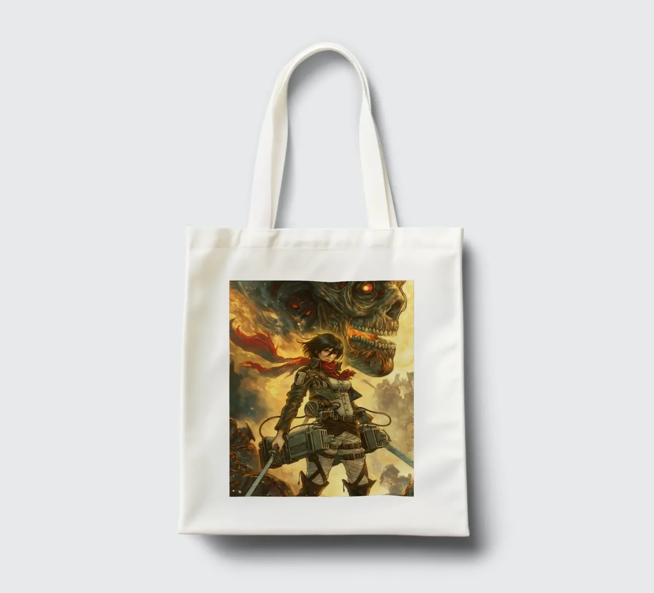 Mikasa Ackerman Angriff auf Titan Jutebeutel von Fleur de Lys