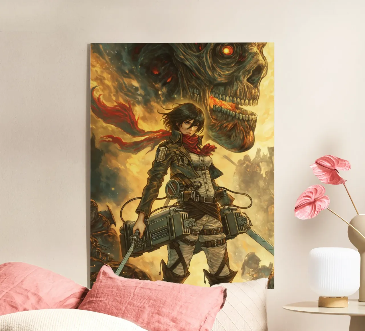Mikasa Ackerman Attack on Titan metacrilato de Fleur de Lys