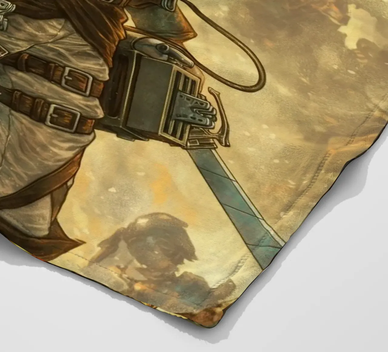 Mikasa Ackerman Attacco su Titano coperta in pile da Fleur de Lys
