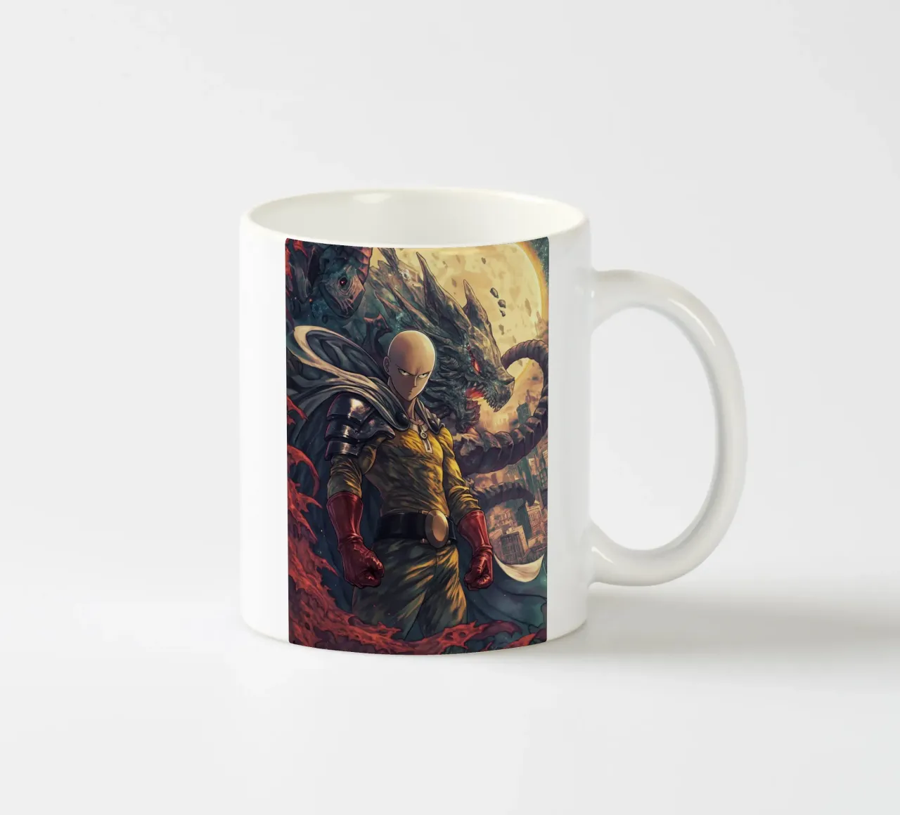 Saitama One Punch Man tazza in ceramica da Fleur de Lys