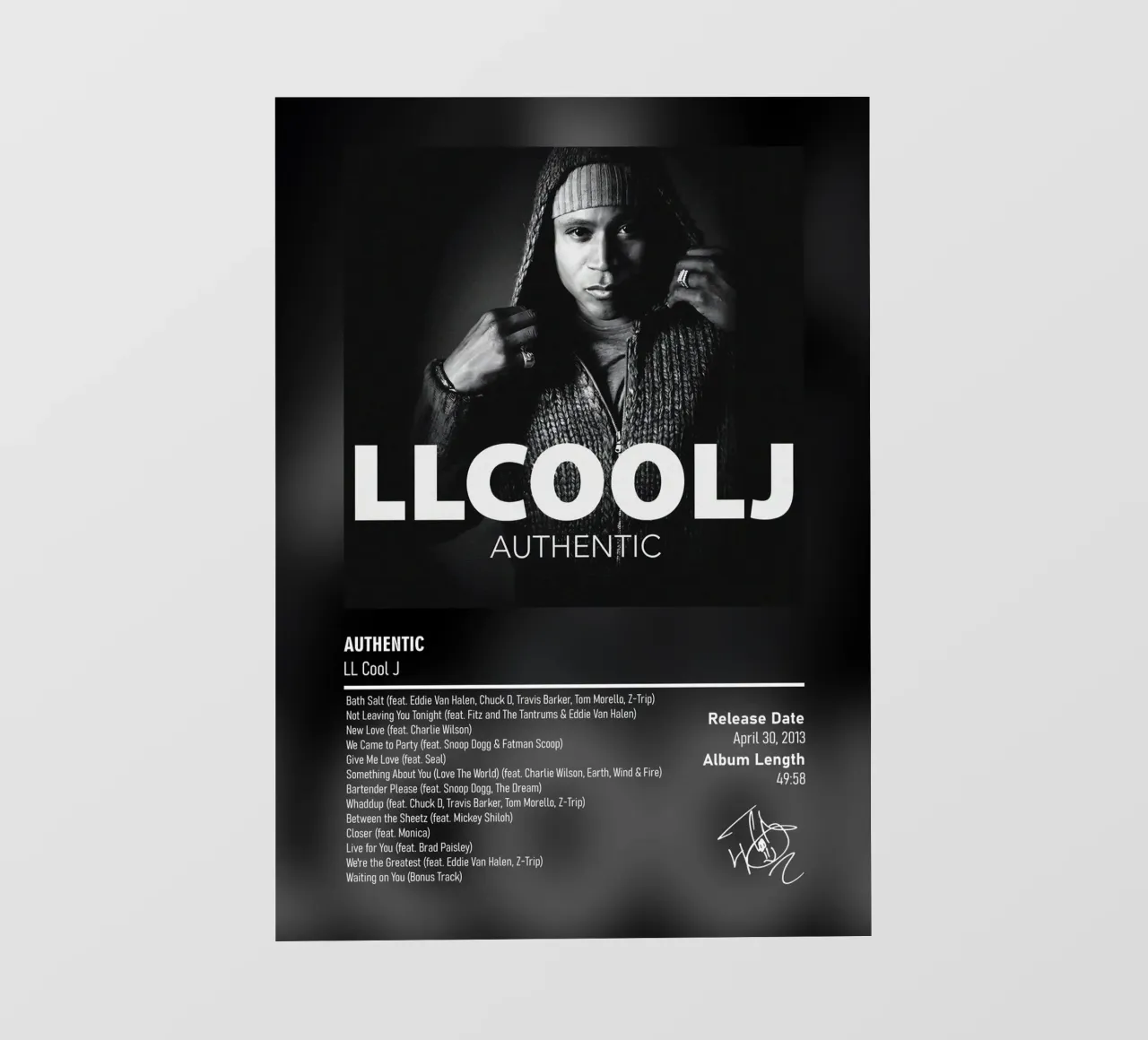 Authentic By LL Cool J pellicola backlit da DGUnder